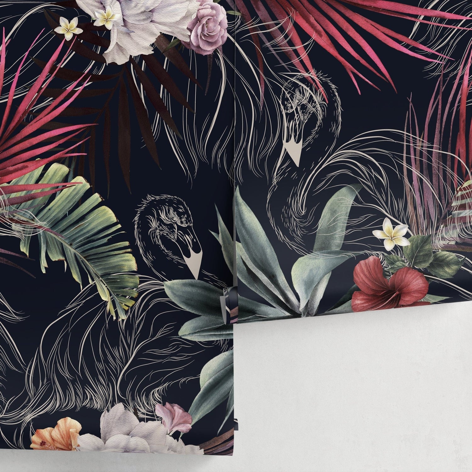 Tropical Flora and Fauna Wallpaper - A839 - WallTrend