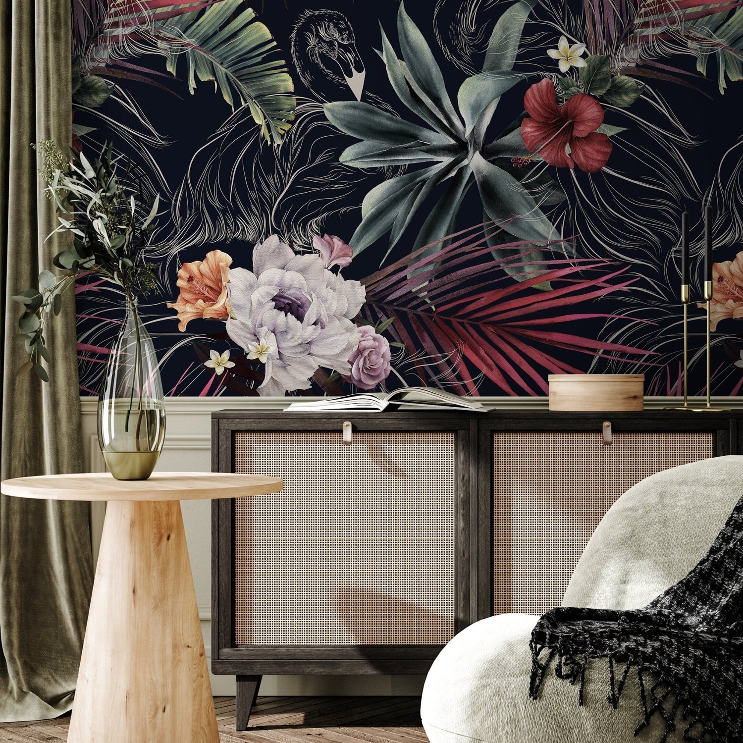 Tropical Flora and Fauna Wallpaper - A839 - WallTrend