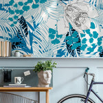 Tropical Flora Illustration Wallpaper - A937 - WallTrend