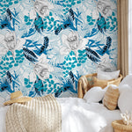 Tropical Flora Illustration Wallpaper - A937 - WallTrend