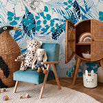 Tropical Flora Illustration Wallpaper - A937 - WallTrend