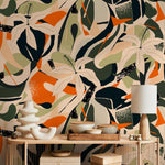 Tropical Flora Symphony Wallpaper - B205 - WallTrend