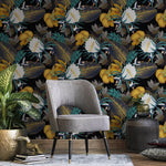 Tropical Floral Elegance Wallpaper - A821 - WallTrend