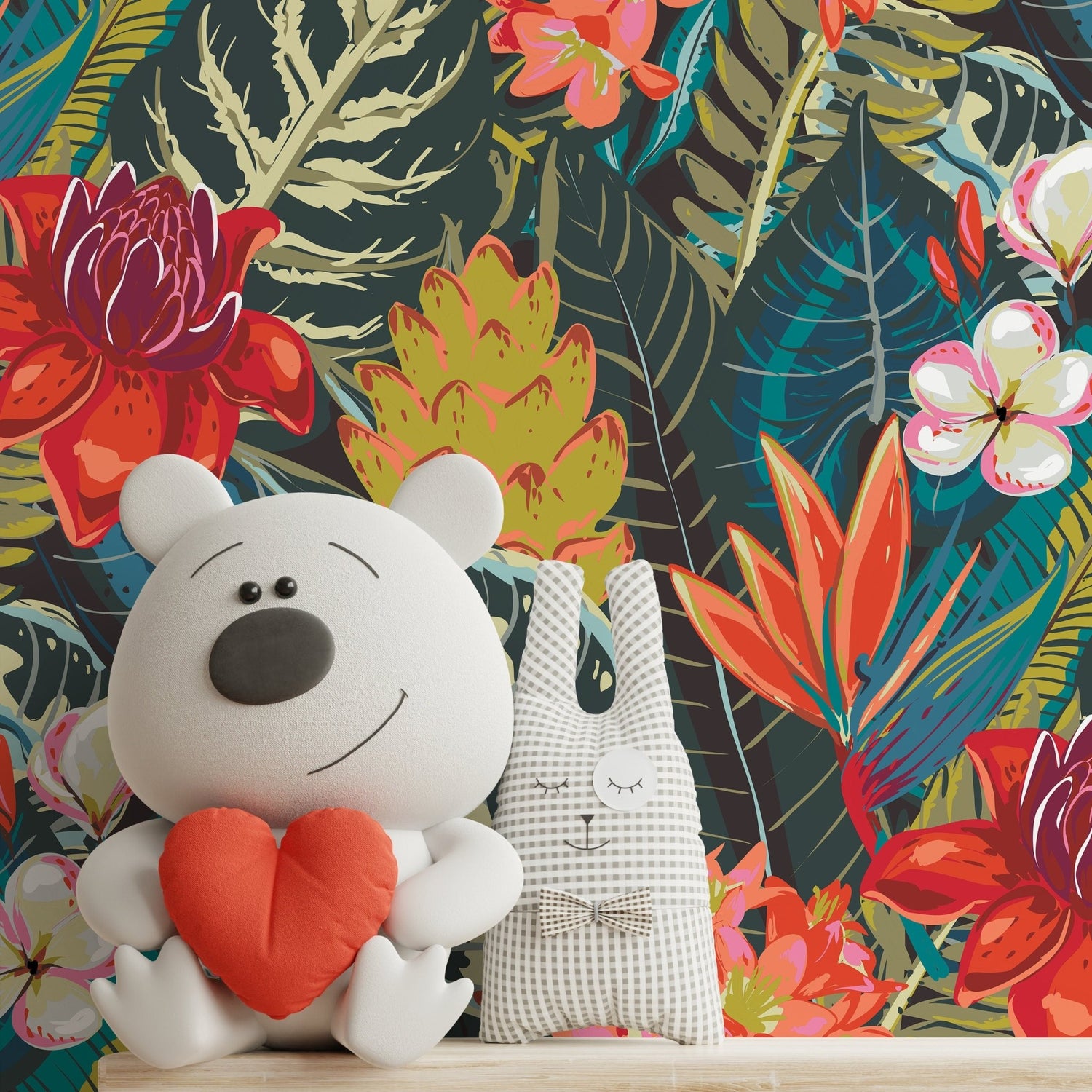 Tropical Floral Elegance Wallpaper - C206 - WallTrend