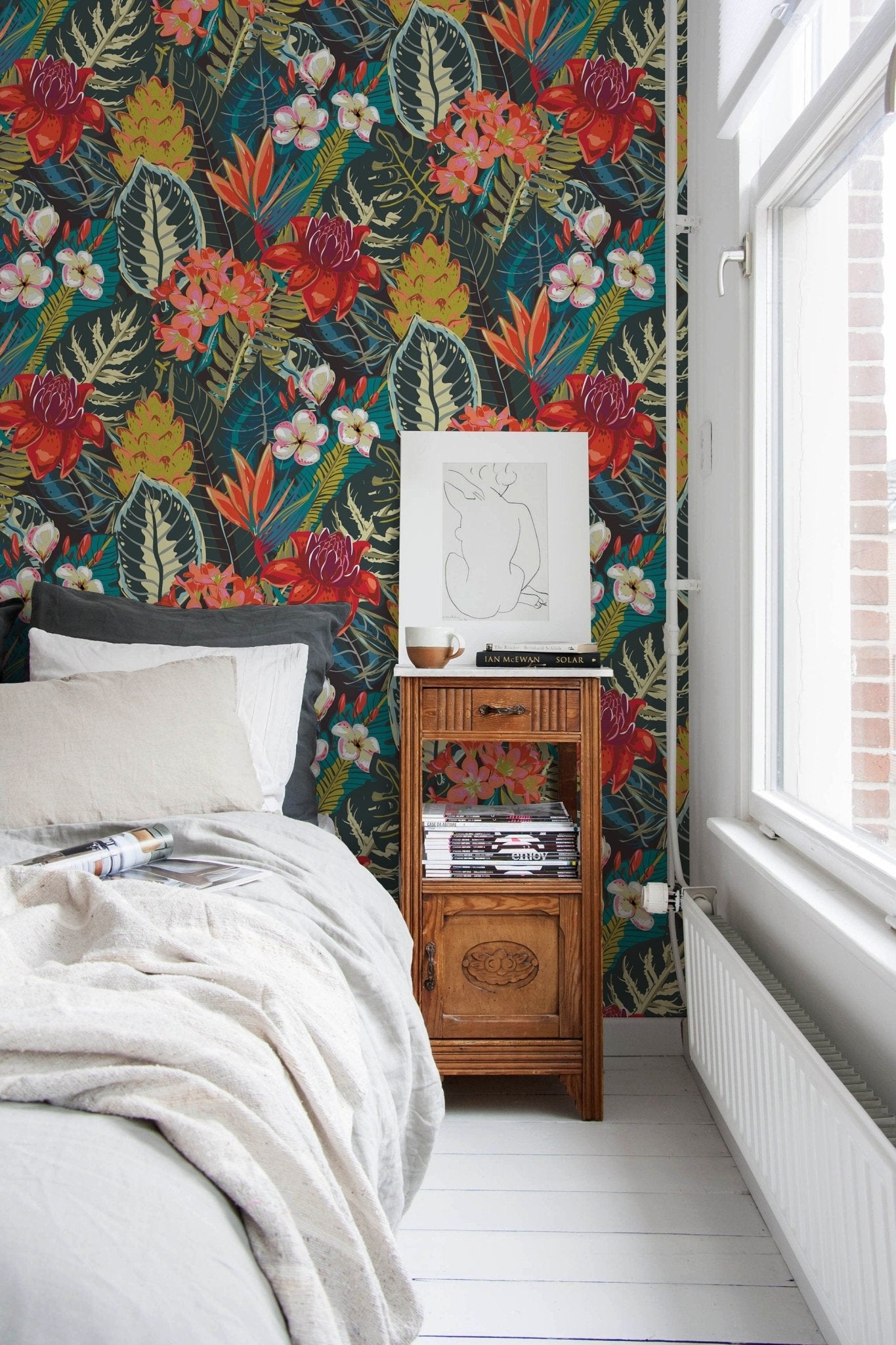Tropical Floral Elegance Wallpaper - C206 - WallTrend