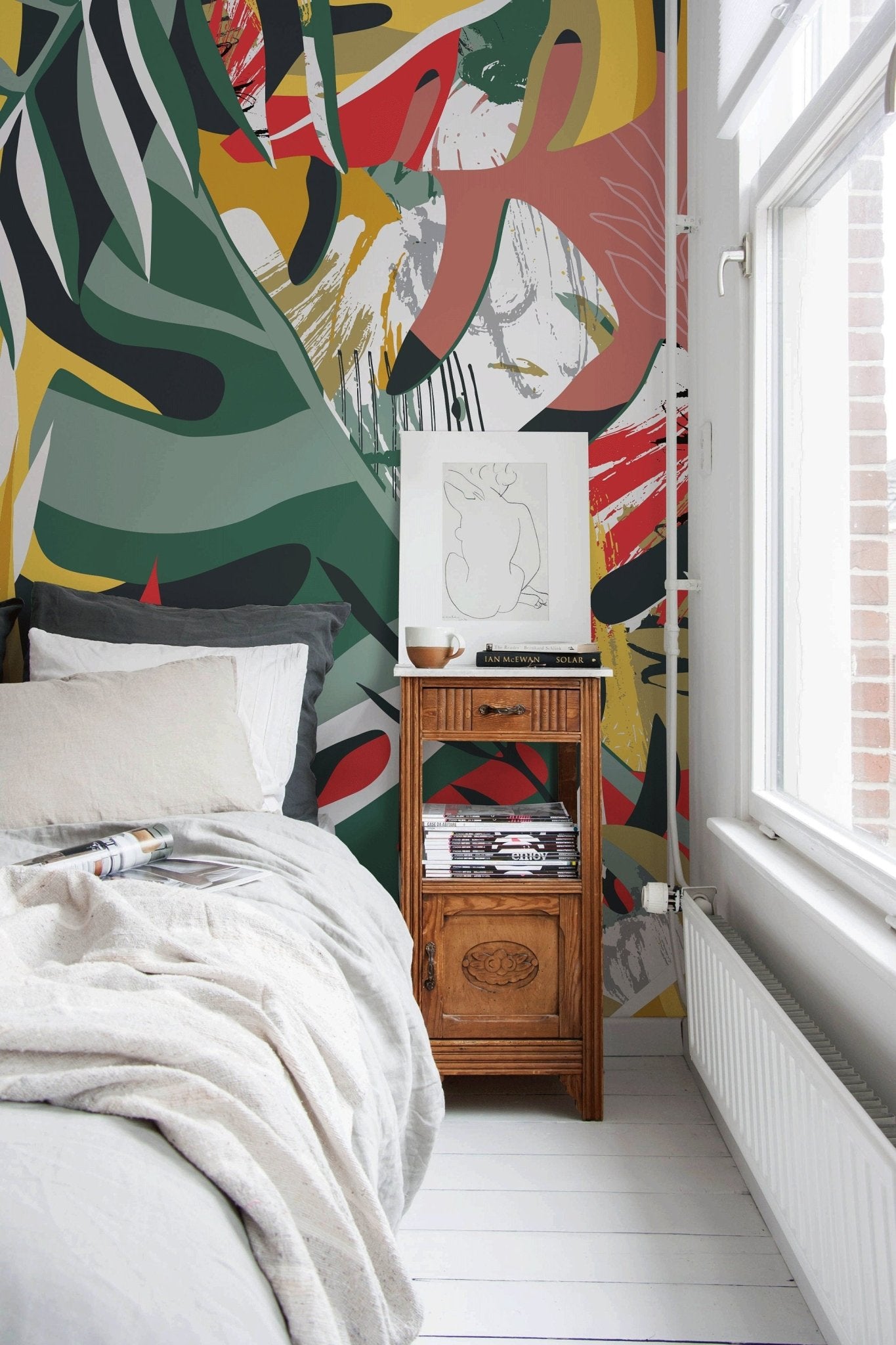 Tropical Foliage Abstract Wallpaper - C134 - WallTrend
