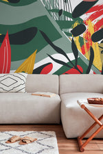 Tropical Foliage Abstract Wallpaper - C134 - WallTrend