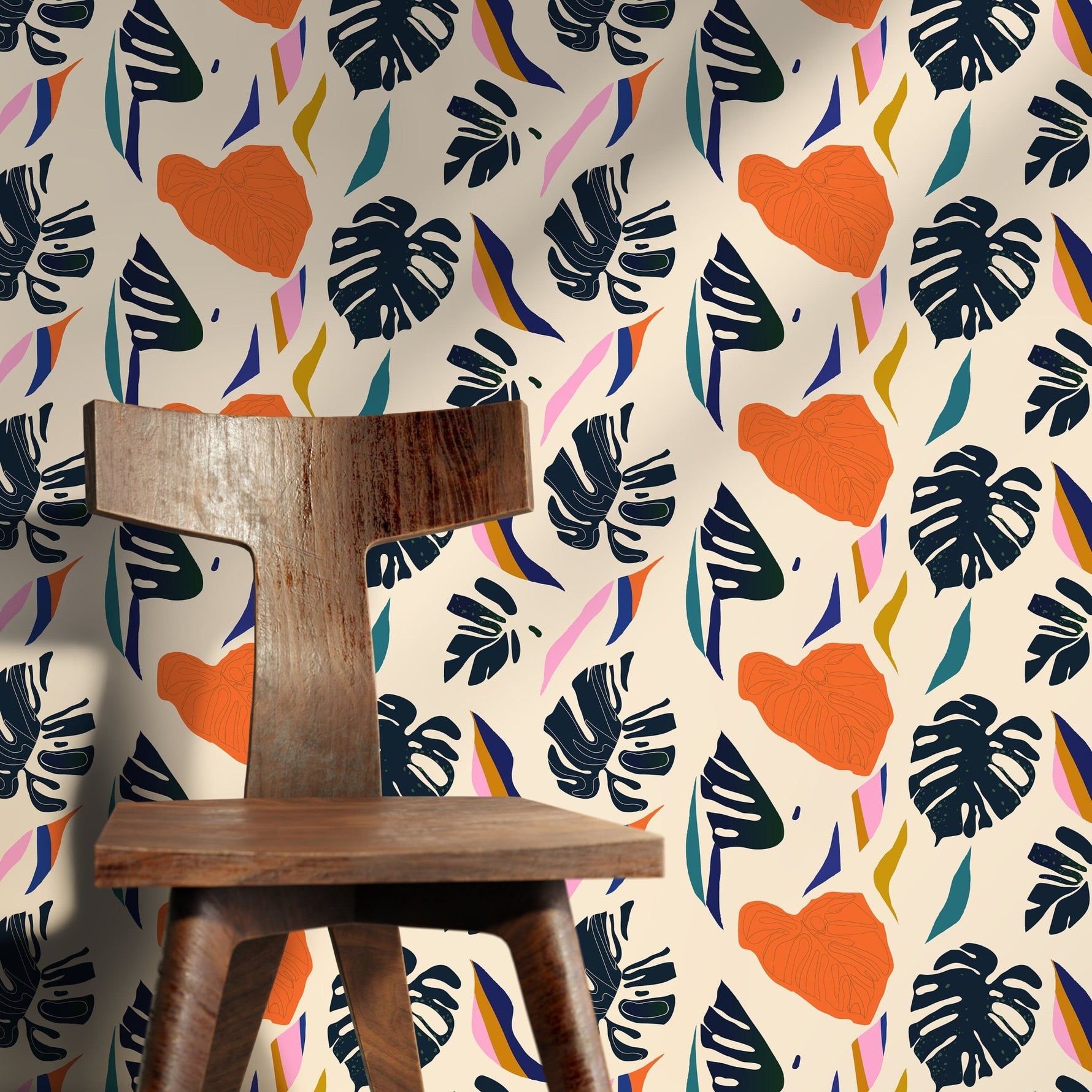 Tropical Foliage Abstract Wallpaper - C332 - WallTrend