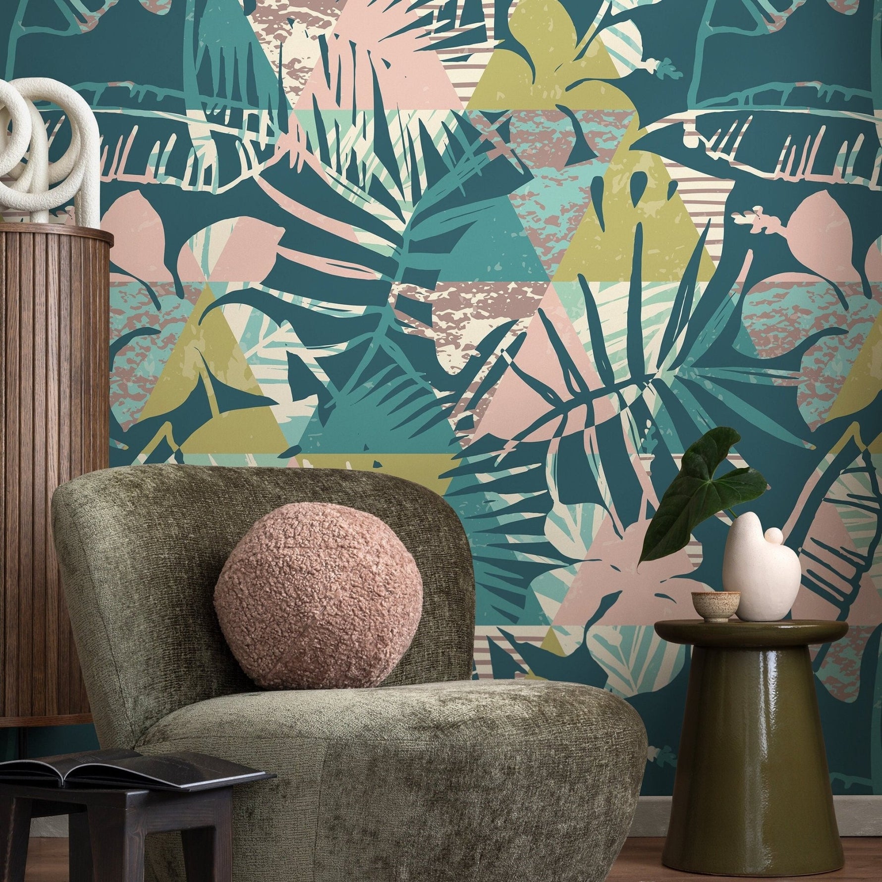 Tropical Foliage Extravaganza Wallpaper - A893 - WallTrend