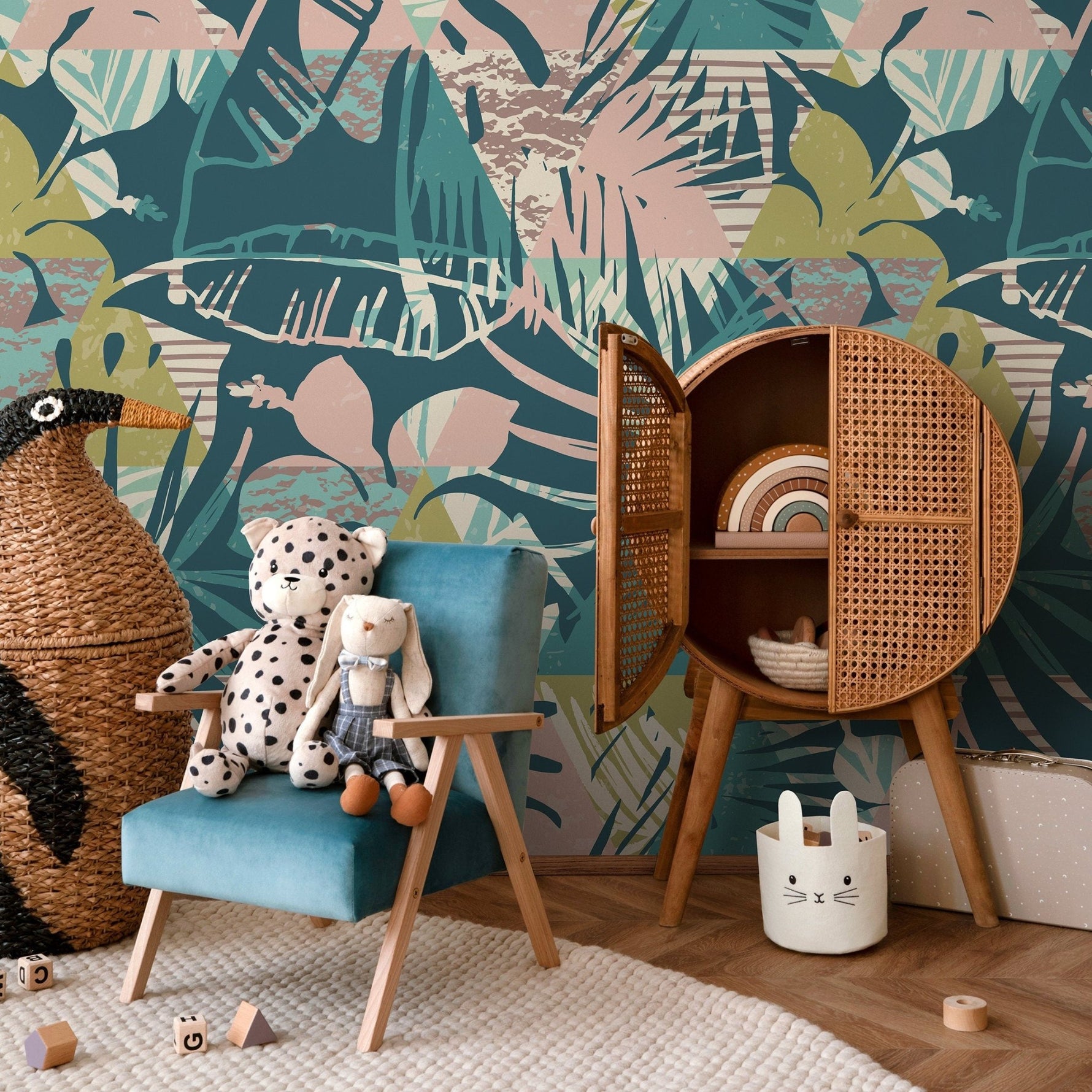 Tropical Foliage Extravaganza Wallpaper - A893 - WallTrend