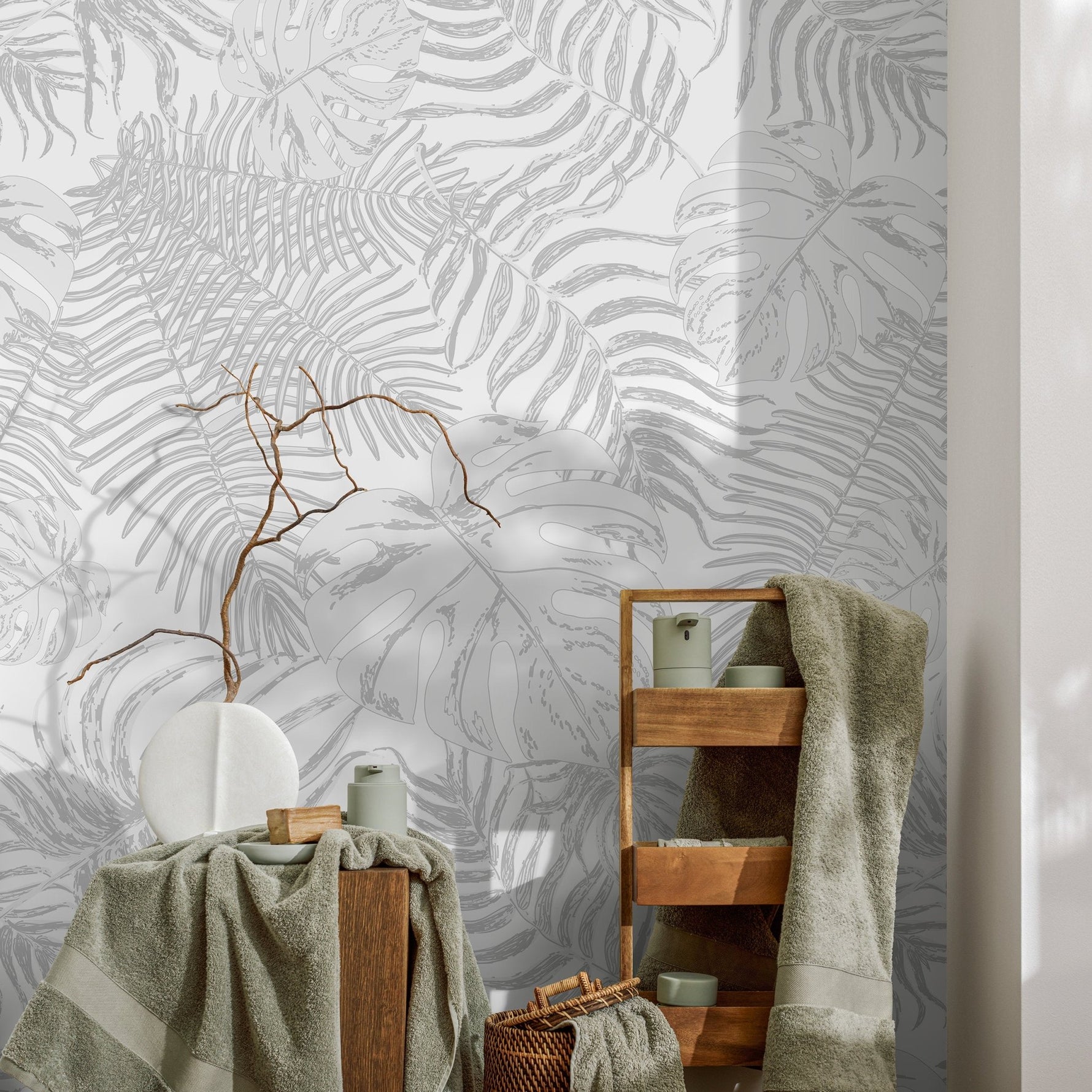 Tropical Foliage Wallpaper - A561 - WallTrend