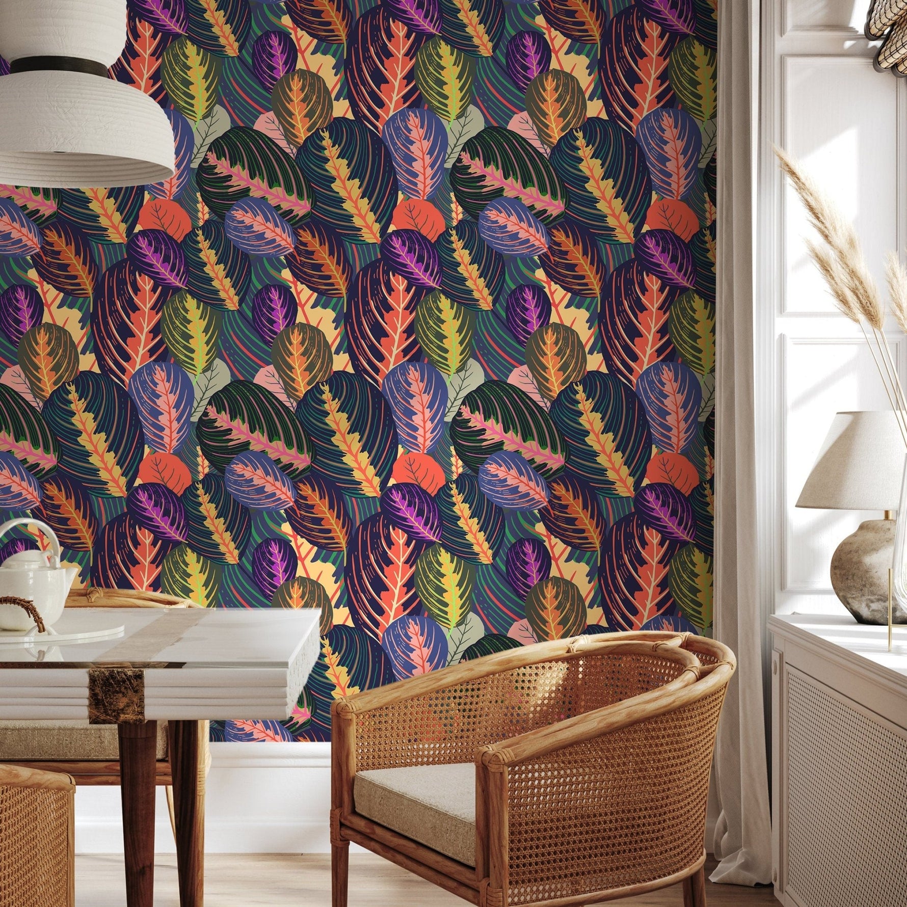 Tropical Foliage Wallpaper - A796 - WallTrend