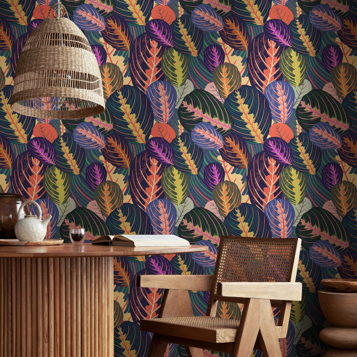 Tropical Foliage Wallpaper - A796 - WallTrend