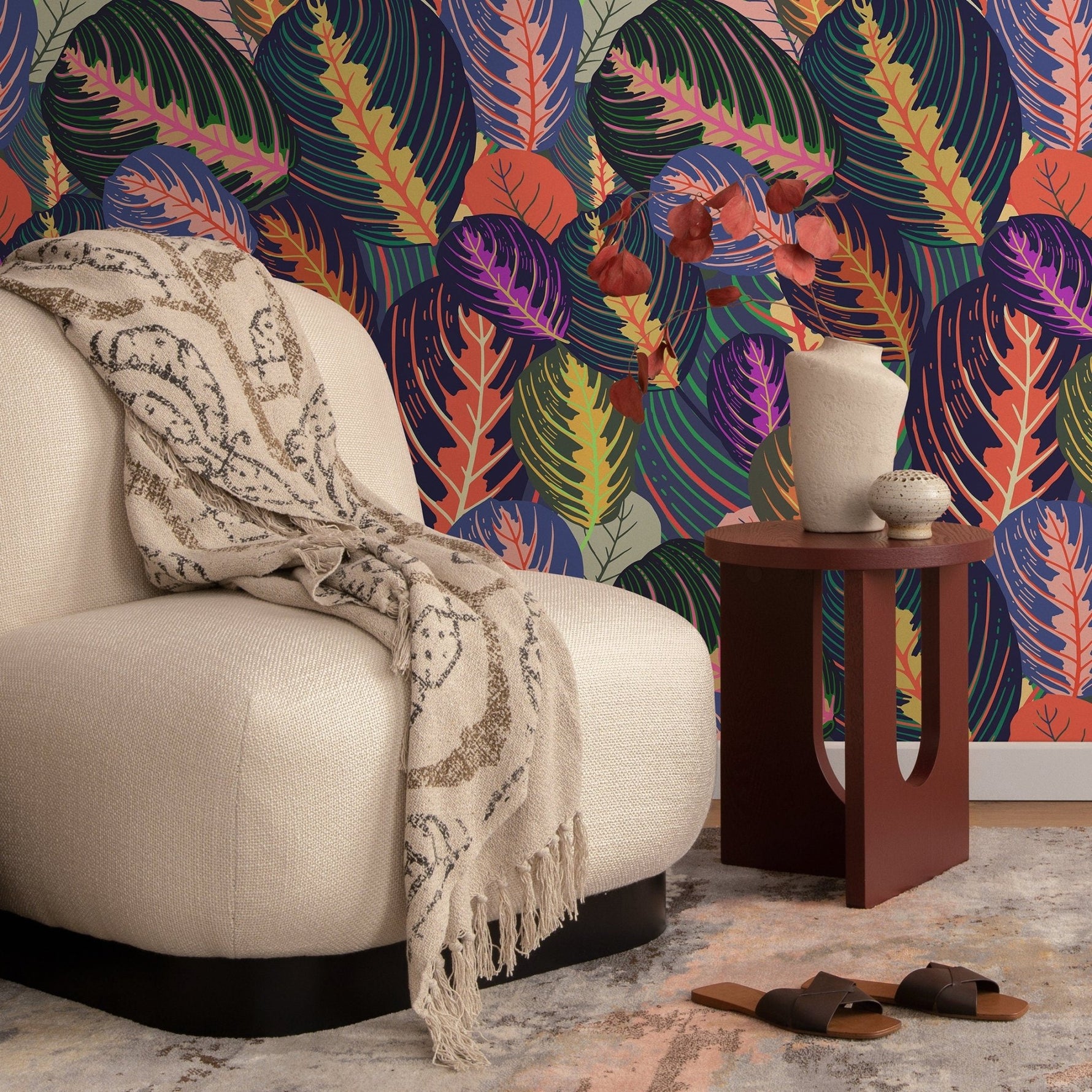 Tropical Foliage Wallpaper - A796 - WallTrend