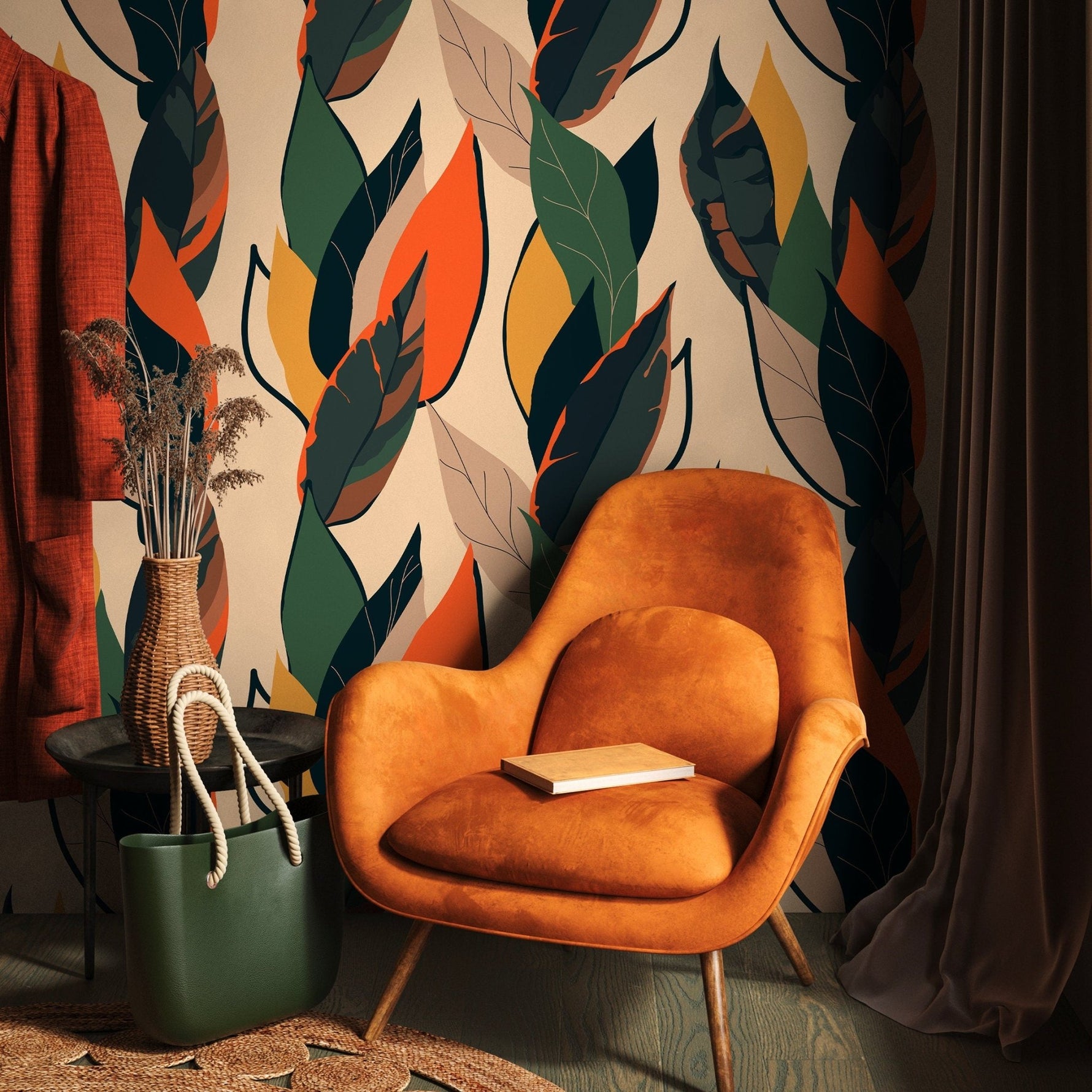 Tropical Foliage Wallpaper - B213 - WallTrend