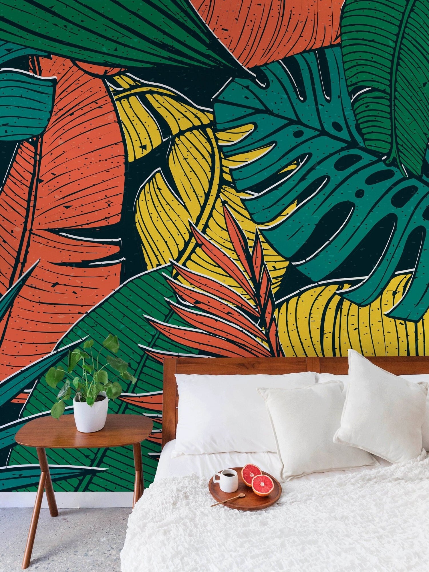 Tropical Foliage Wallpaper - B555 - WallTrend
