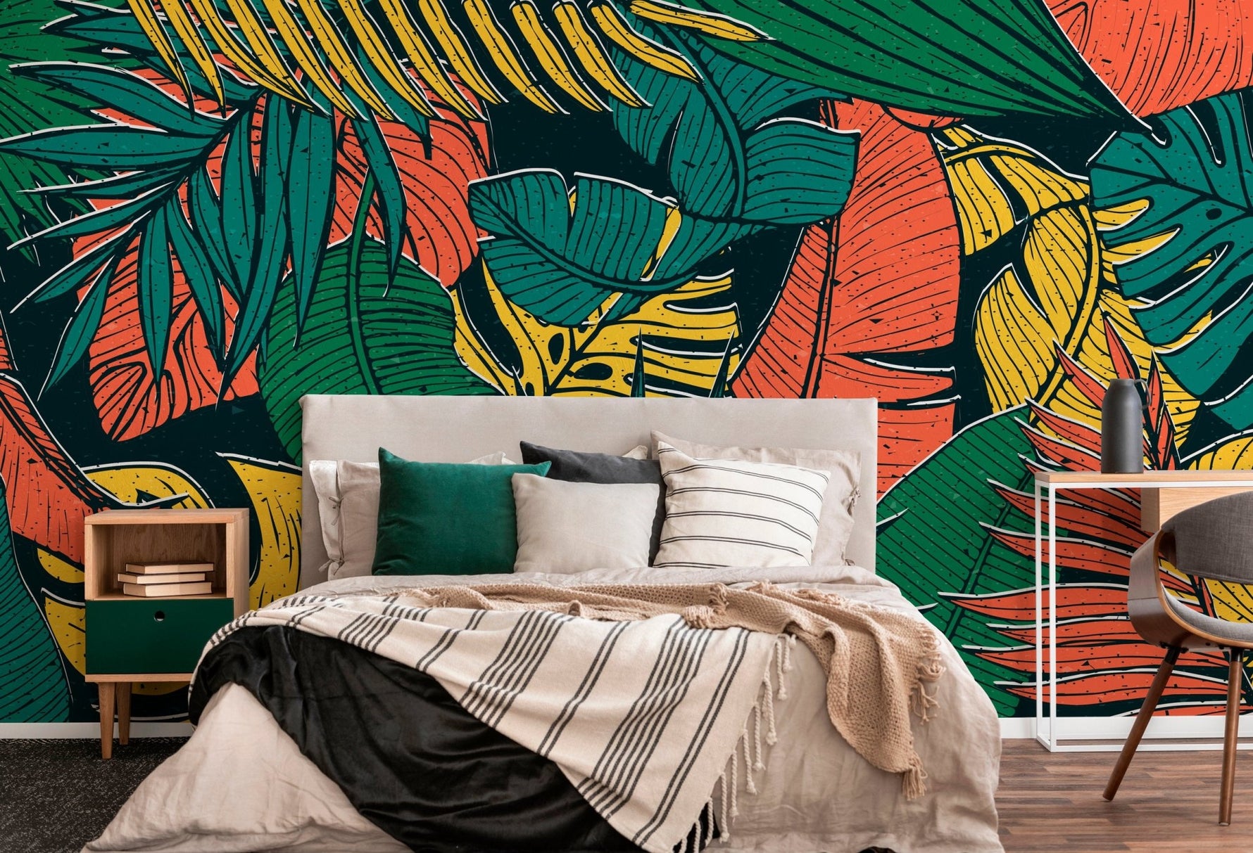 Tropical Foliage Wallpaper - B555 - WallTrend