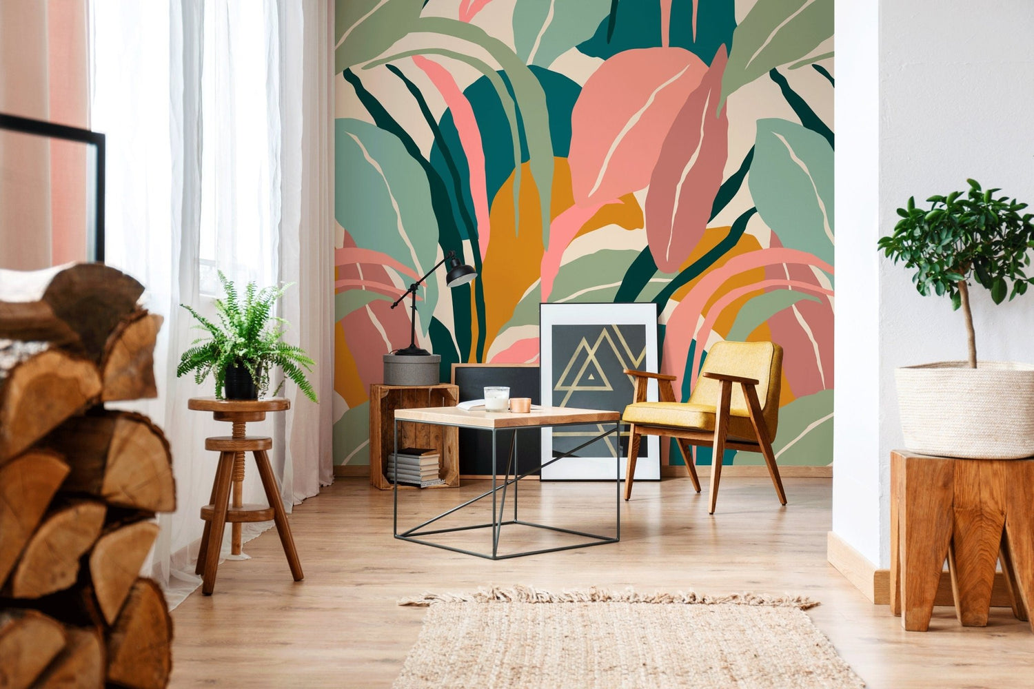 Tropical Foliage Wallpaper - B634 - WallTrend