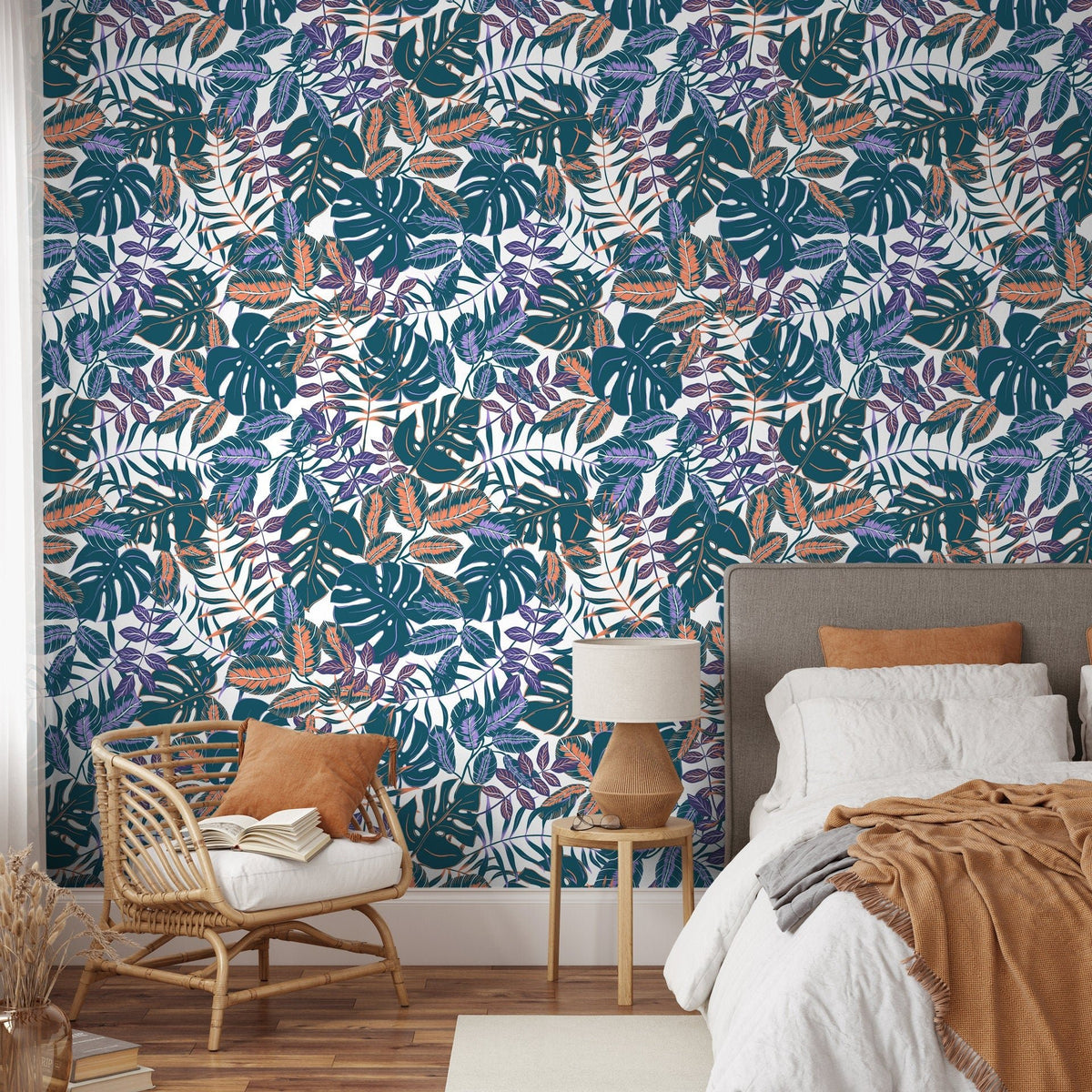 Tropical Foliage Wallpaper - B800 - WallTrend