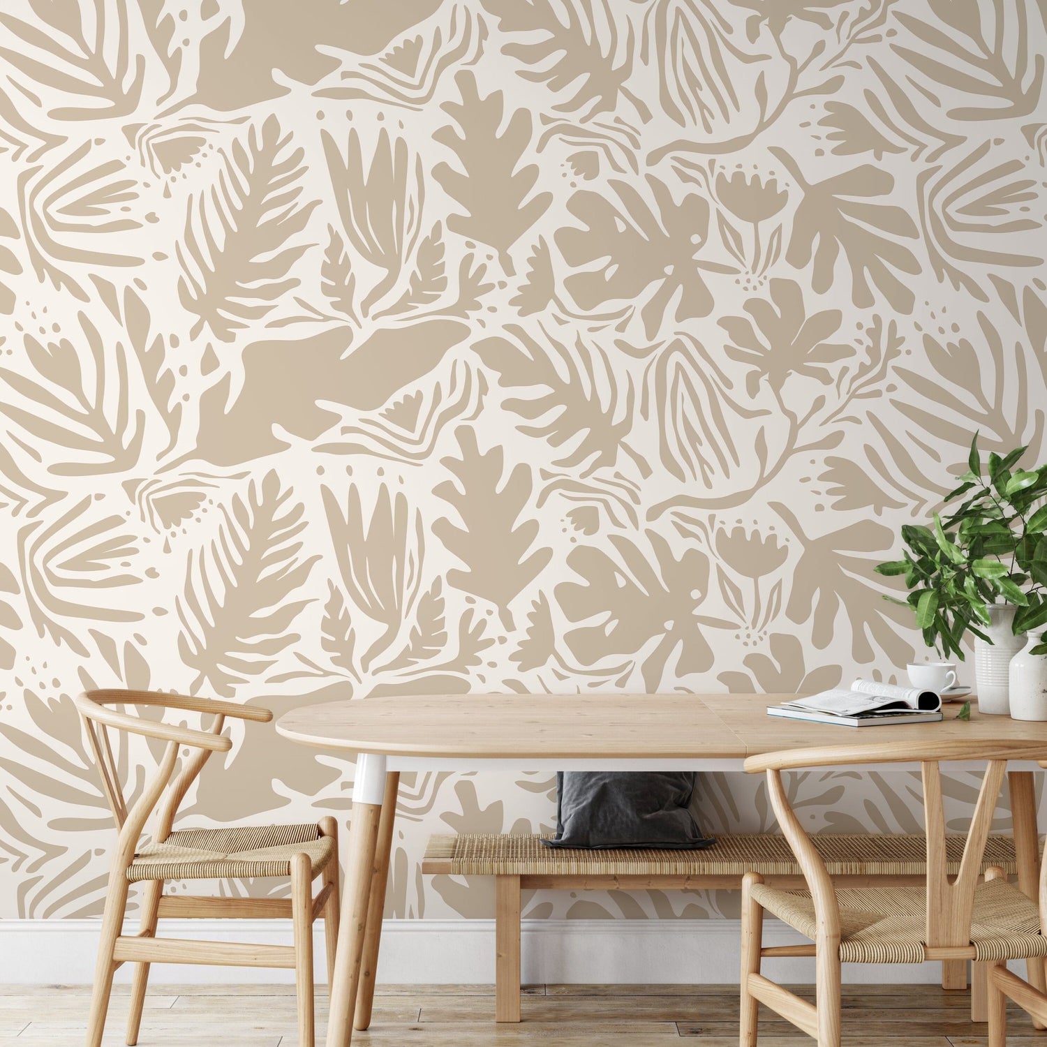 Tropical Foliage Wallpaper - D665 - WallTrend