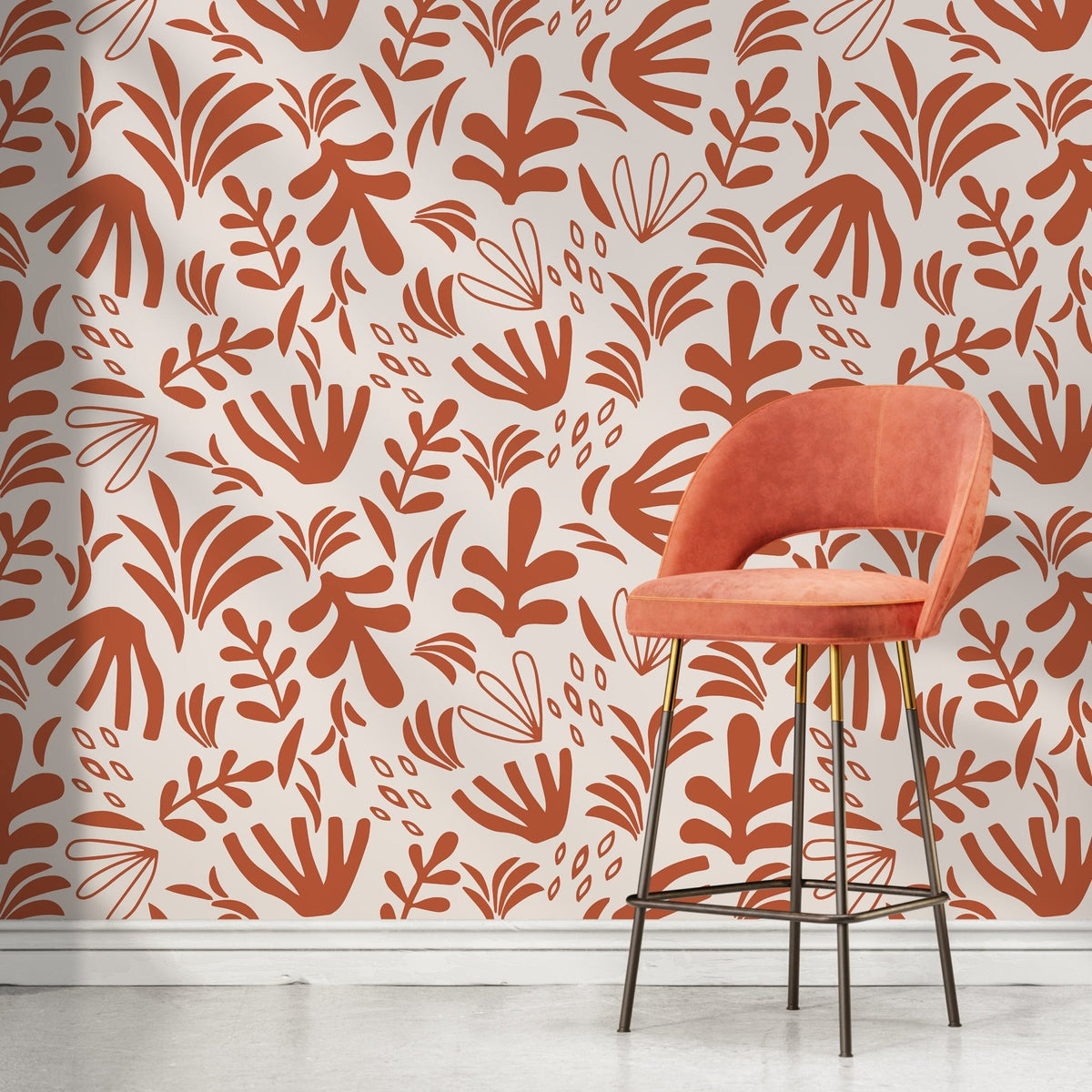Tropical Foliage Wallpaper - D677 - WallTrend