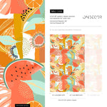 Tropical Fruit Fiesta Wallpaper - C456 - WallTrend