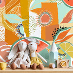 Tropical Fruit Fiesta Wallpaper - C456 - WallTrend