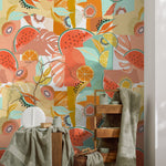 Tropical Fruit Fiesta Wallpaper - C456 - WallTrend