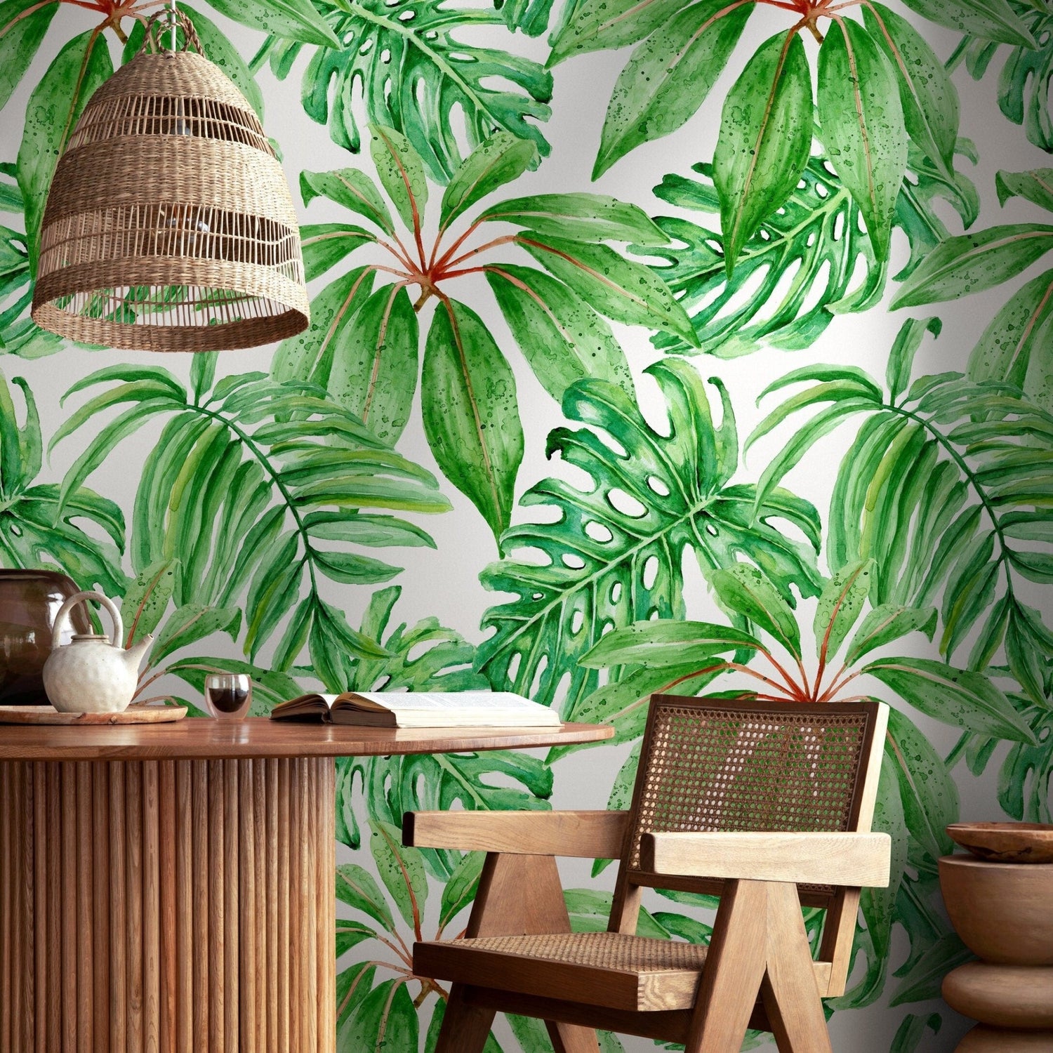 Tropical Greenery Wallpaper - A244 - WallTrend