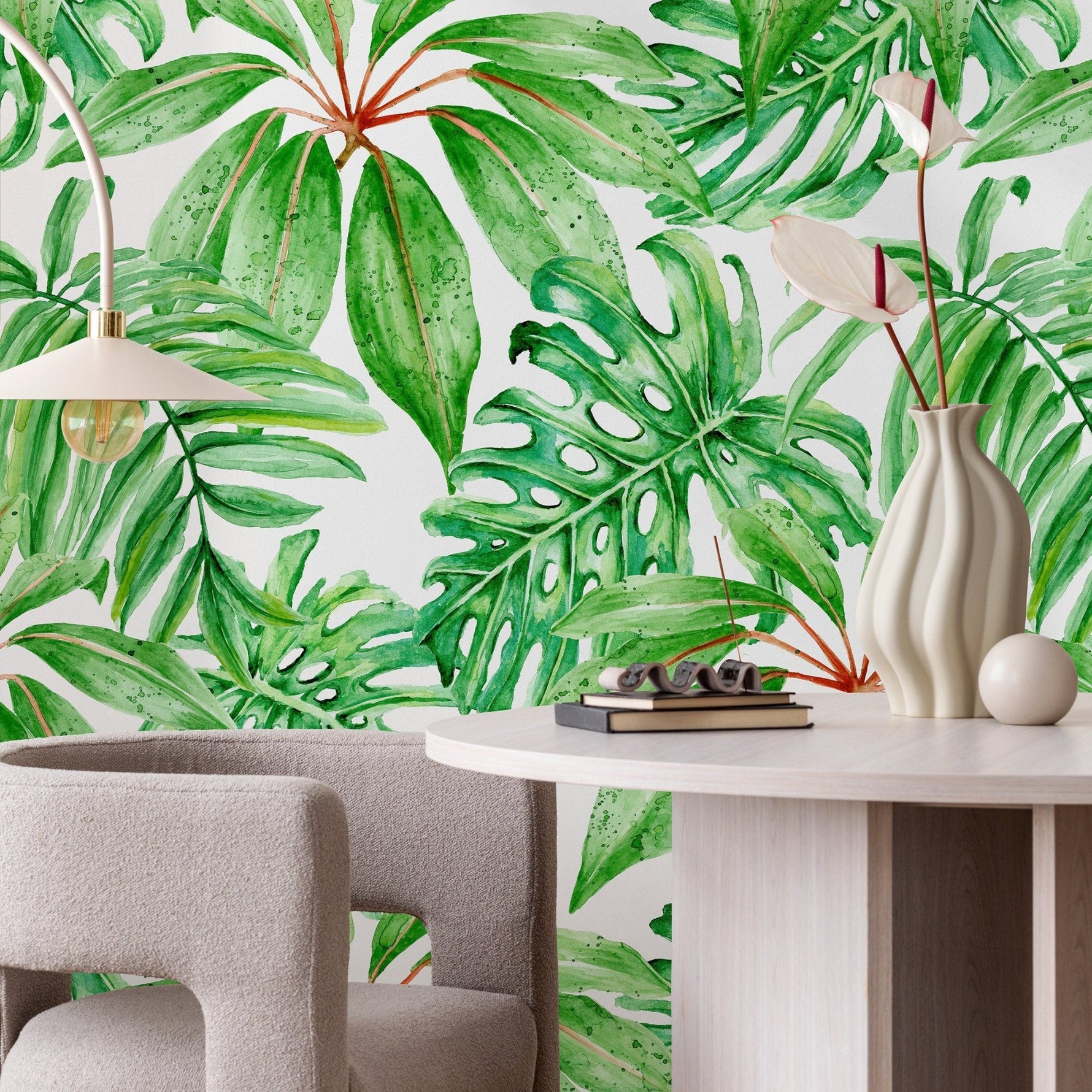Tropical Greenery Wallpaper - A244 - WallTrend