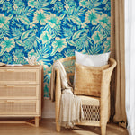 Tropical Hibiscus Bloom Wallpaper - A971 - WallTrend