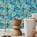 Tropical Hibiscus Bloom Wallpaper - A971 - WallTrend