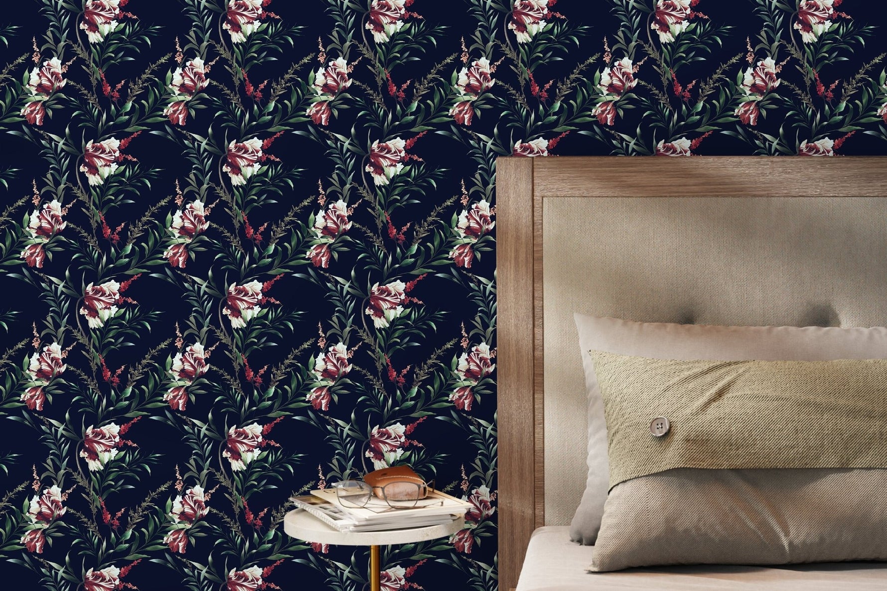 Tropical Hibiscus Elegance Wallpaper - D546 - WallTrend
