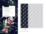Tropical Hibiscus Elegance Wallpaper - D546 - WallTrend