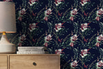 Tropical Hibiscus Elegance Wallpaper - D546 - WallTrend
