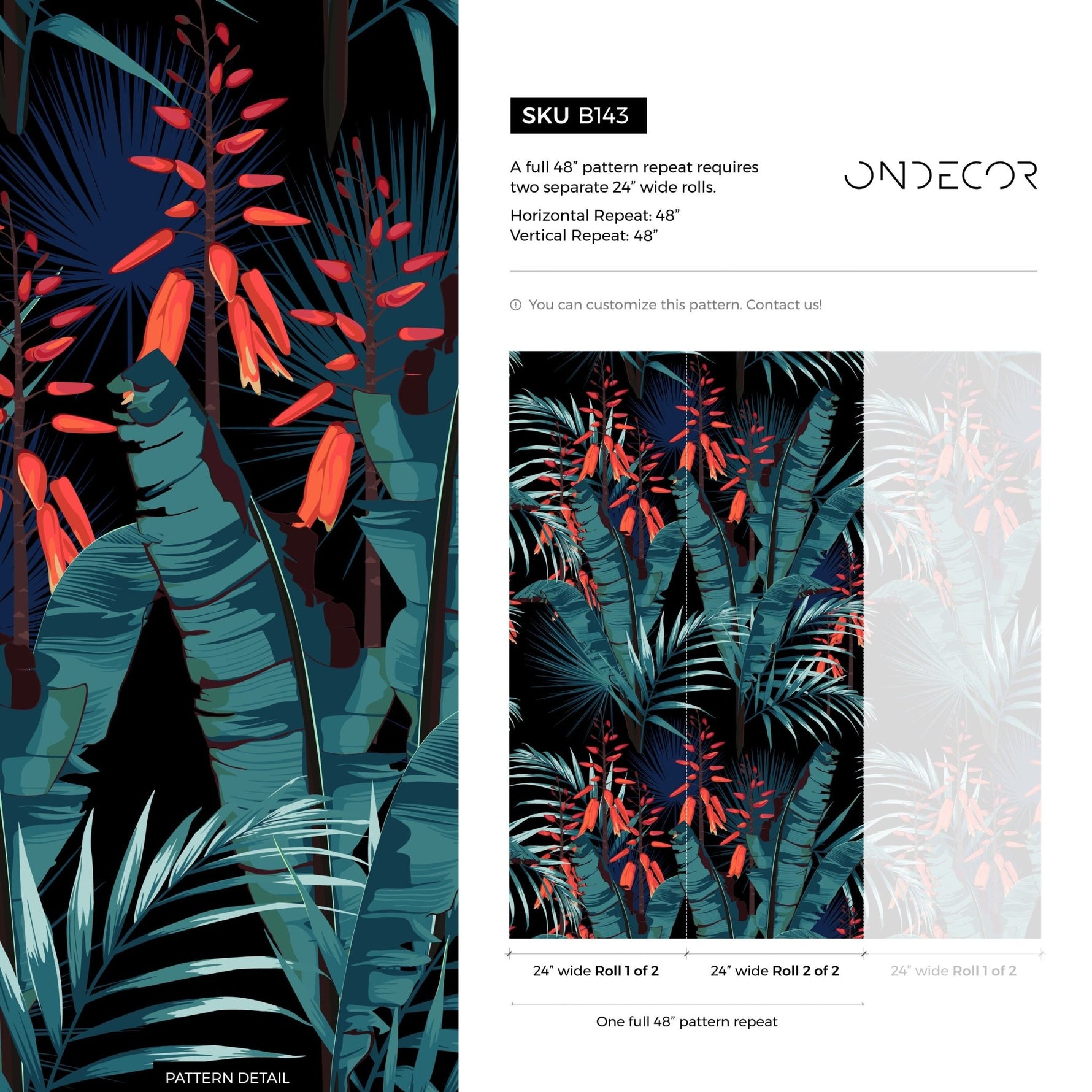 Tropical Jungle Escape Wallpaper - B143 - WallTrend