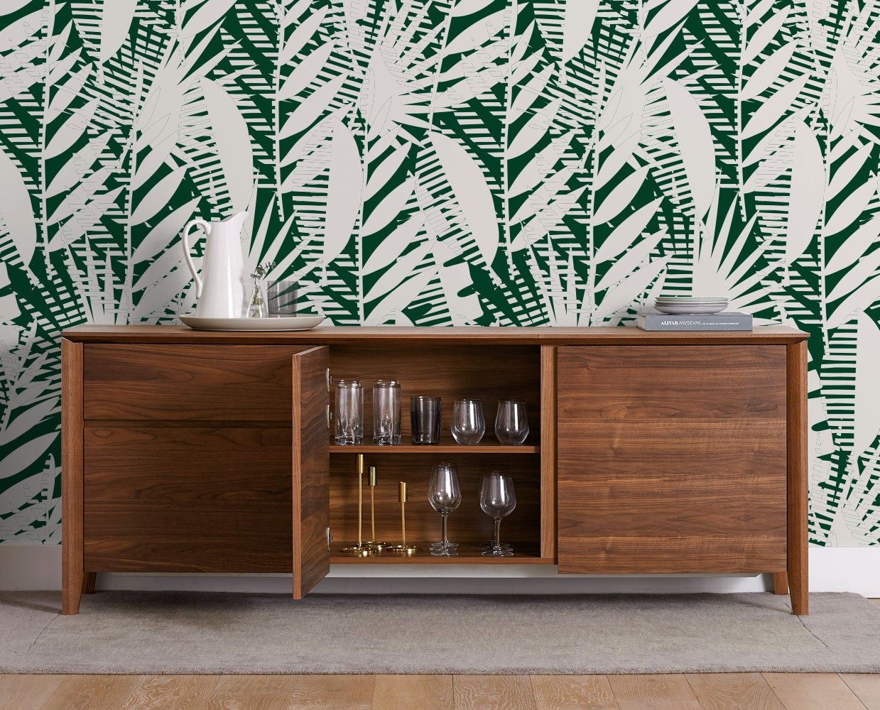 Tropical Jungle Foliage Wallpaper - C401 - WallTrend