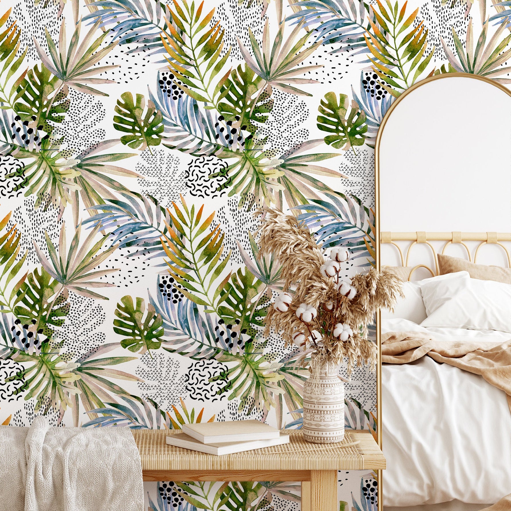 Tropical Jungle Harmony Wallpaper - B002 - WallTrend
