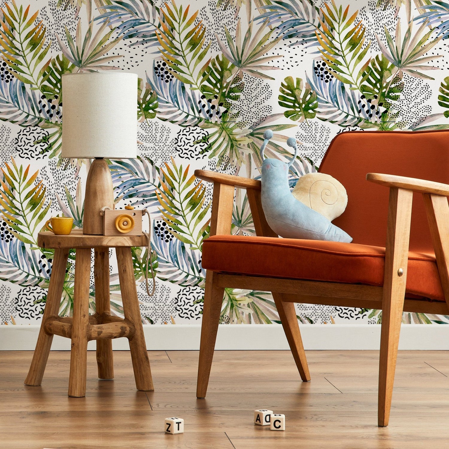 Tropical Jungle Harmony Wallpaper - B002 - WallTrend