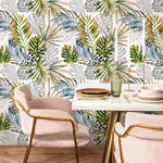 Tropical Jungle Harmony Wallpaper - B002 - WallTrend