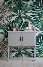 Tropical Jungle Leaves Wallpaper - B120 - WallTrend