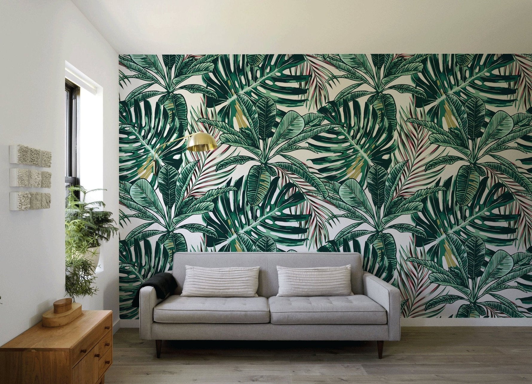 Tropical Jungle Leaves Wallpaper - B120 - WallTrend