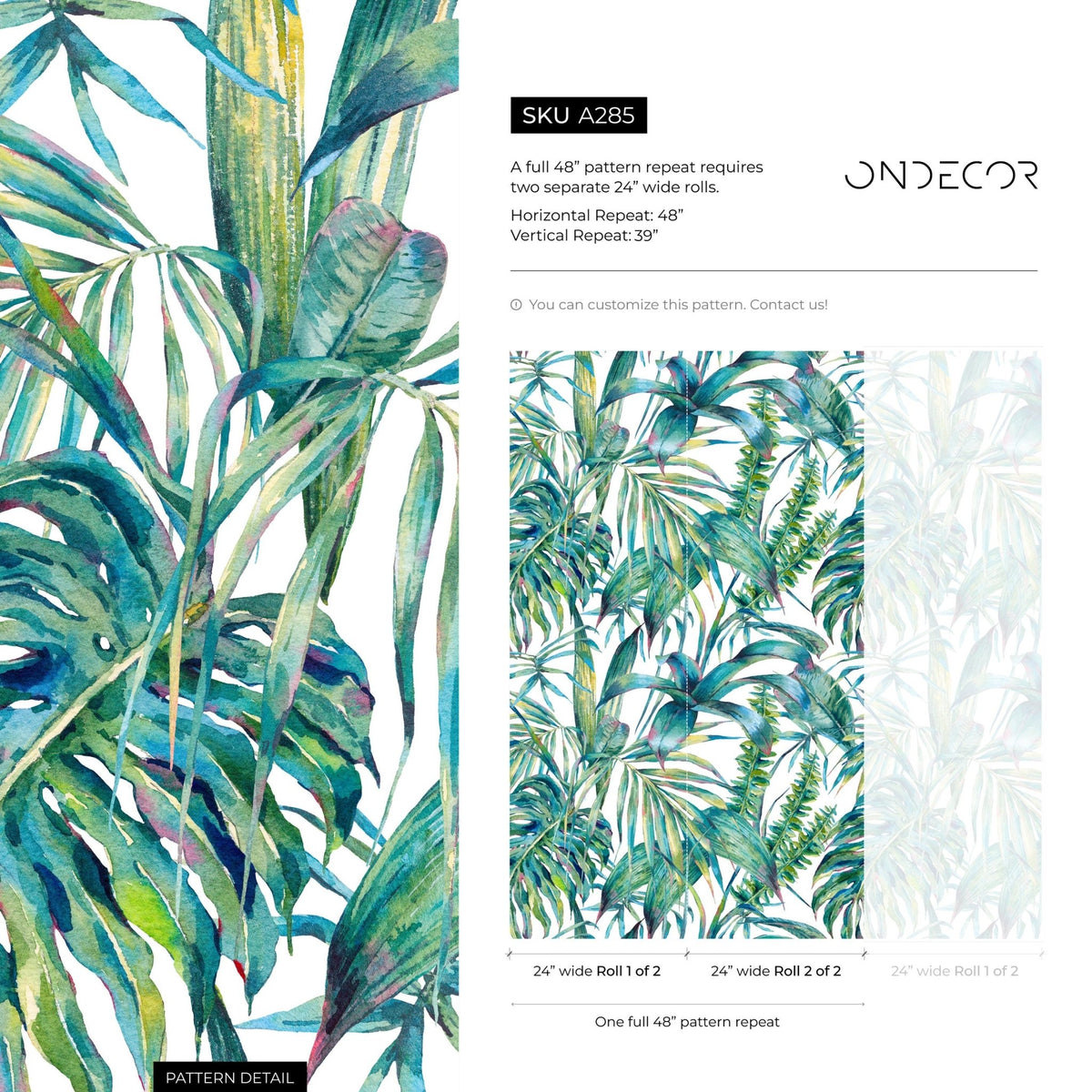 Tropical Jungle Paradise Wallpaper - A285 - WallTrend