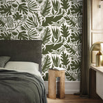 Tropical Leaf Abstraction Wallpaper - D667 - WallTrend