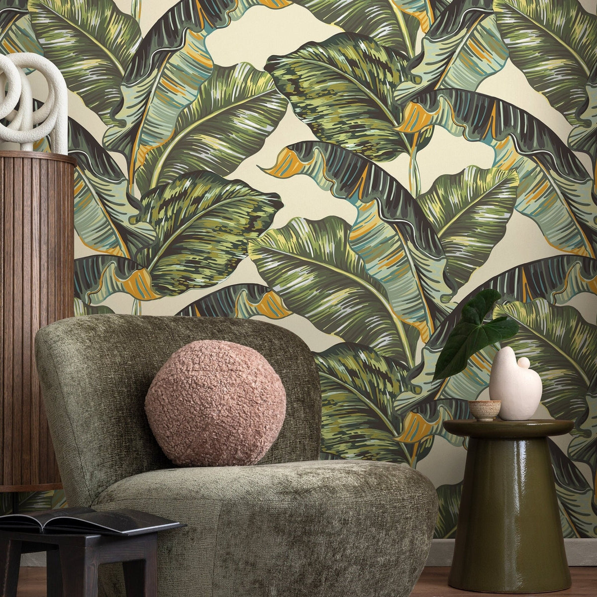 Tropical Leaf Abundance Wallpaper - A218 - WallTrend