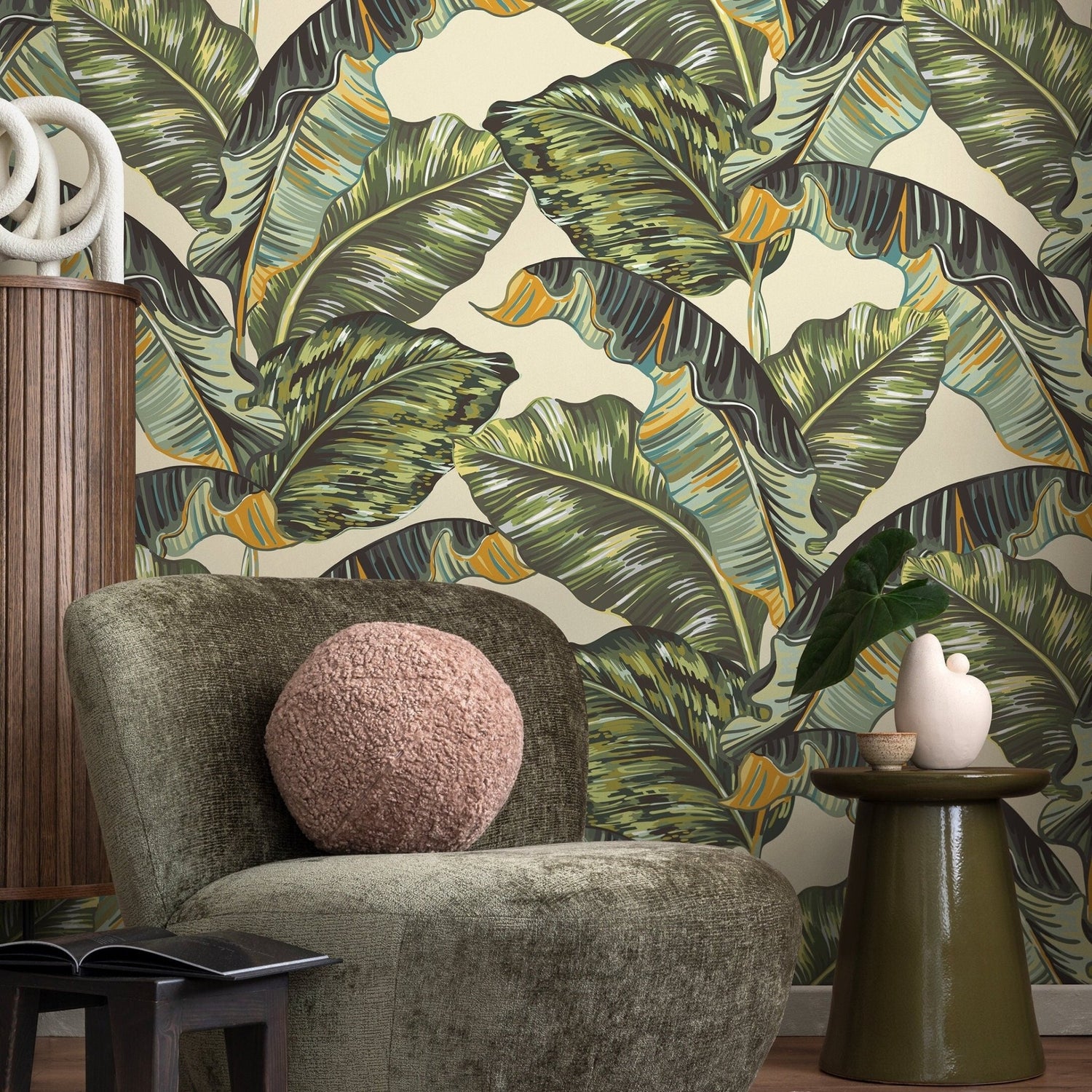 Tropical Leaf Abundance Wallpaper - A218 - WallTrend