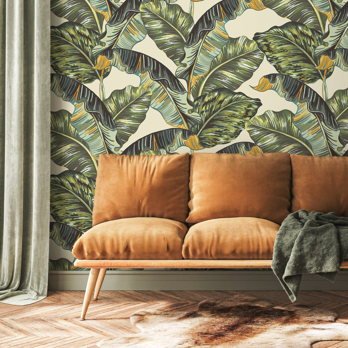 Tropical Leaf Abundance Wallpaper - A218 - WallTrend