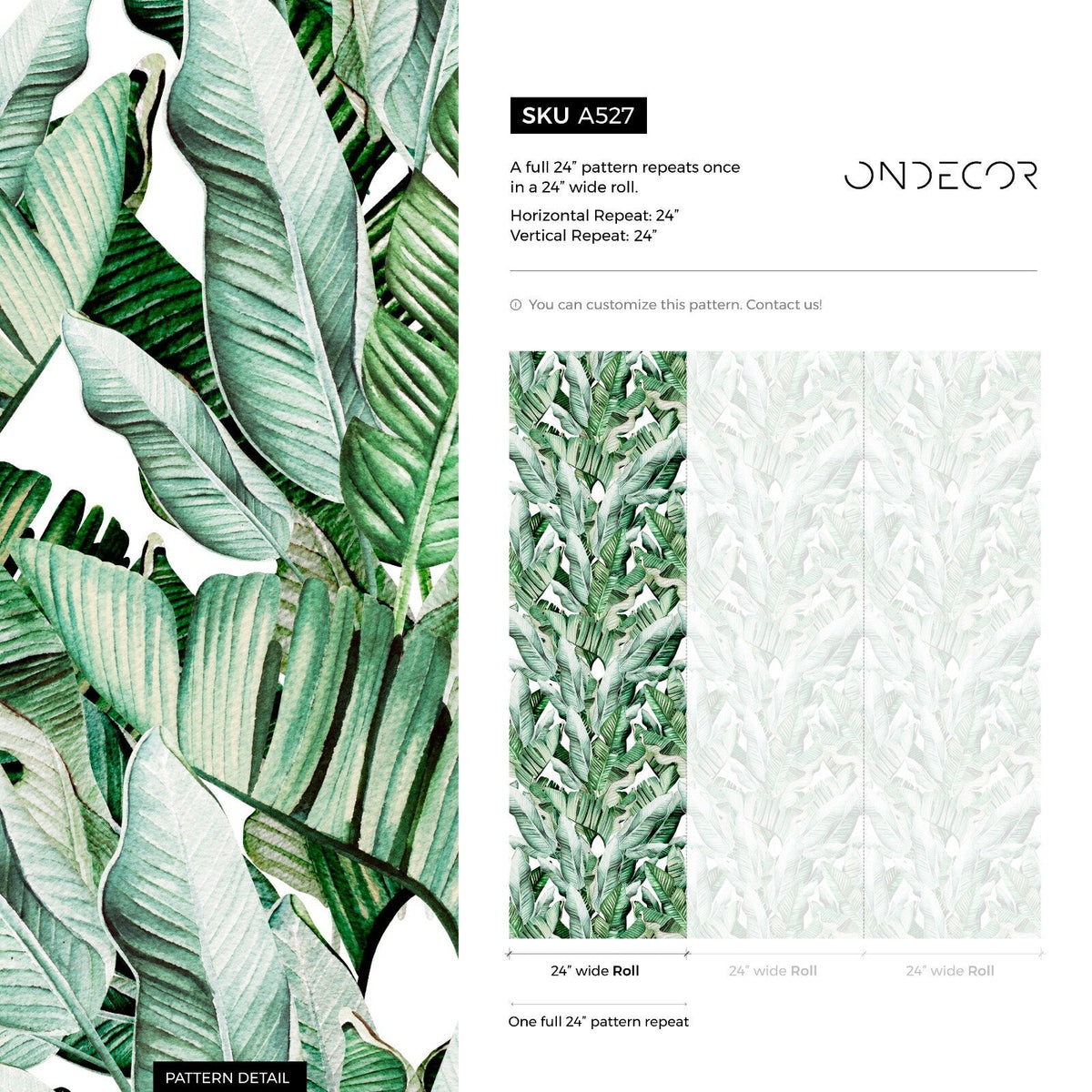 Tropical Leaf Abundance Wallpaper - A527 - WallTrend