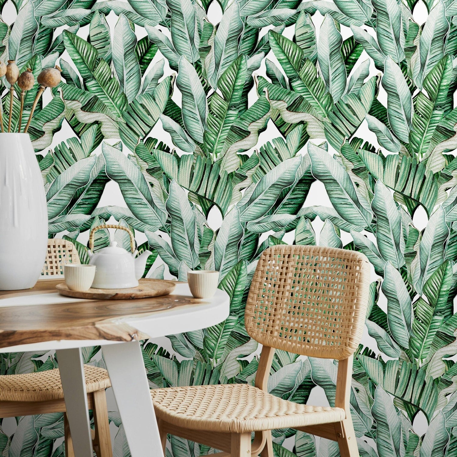 Tropical Leaf Abundance Wallpaper - A527 - WallTrend