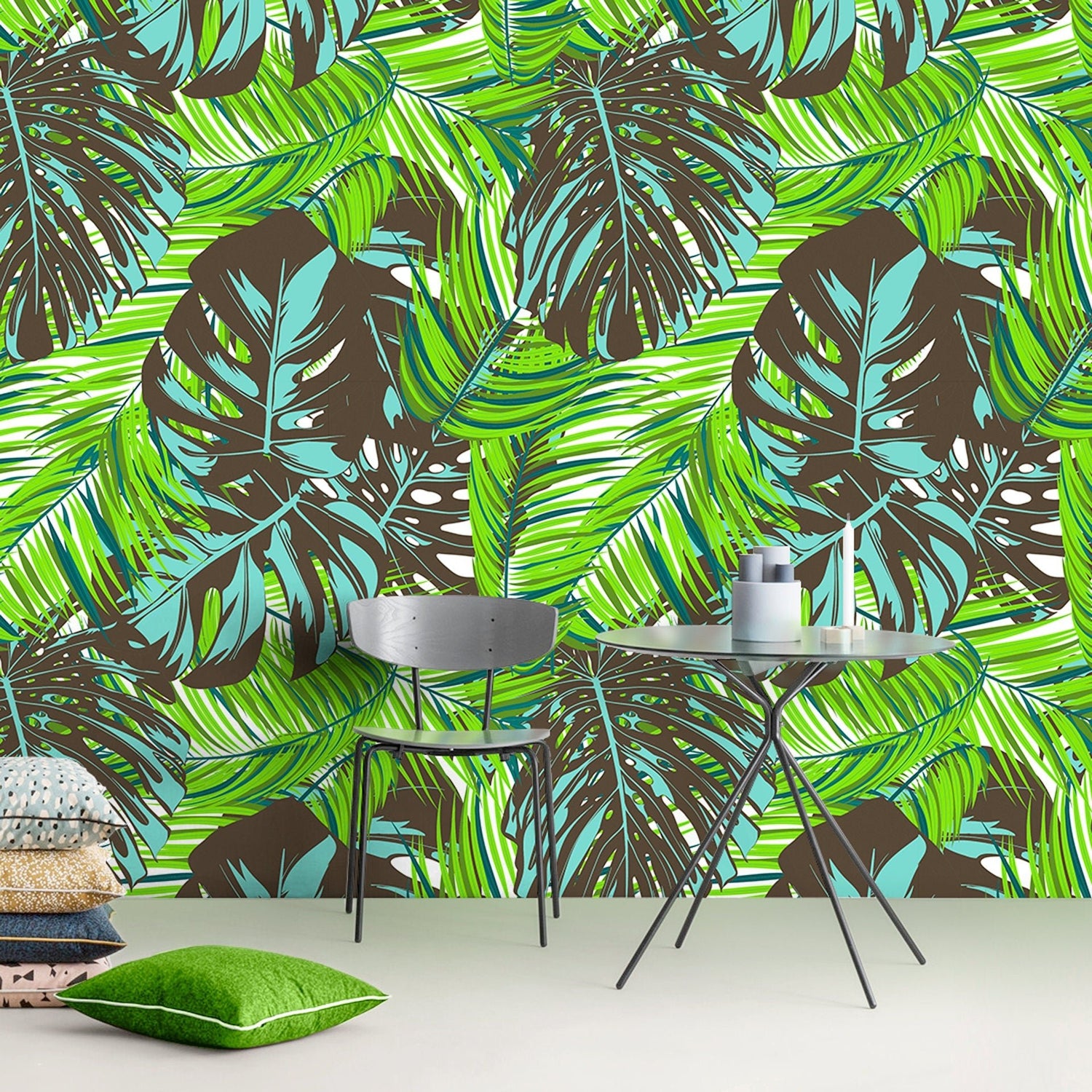 Tropical Leaf Abundance Wallpaper - B104 - WallTrend